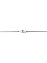 Load image into Gallery viewer, 14k White Gold 1mm Wide Parisian Wheat Chain Necklace