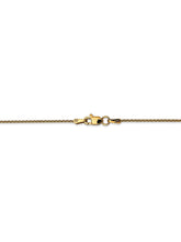 Load image into Gallery viewer, 14k Yellow Gold 1.2mm Parisian Wheat Chain Necklace