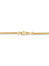 Load image into Gallery viewer, 14k Yellow Gold 2.5mm Franco Chain Necklace