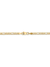 Load image into Gallery viewer, 14k Yellow Gold 2.75mm Flat Figaro Chain Necklace