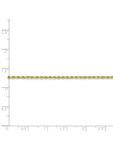 Load image into Gallery viewer, 10k Yellow Gold 2mm Handmade Rope Chain Necklace