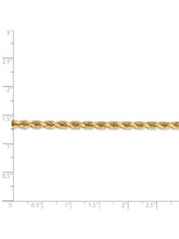 Load image into Gallery viewer, 14k Yellow Gold 4mm Rope Chain Necklace