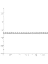 Load image into Gallery viewer, 14k White Gold 1.8mm Wide Rope Chain Necklace