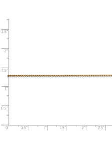14k Yellow Gold 1mm Wide Wheat Chain Necklace