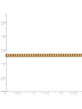 Load image into Gallery viewer, 14k Yellow Gold 2.5mm Franco Chain Necklace