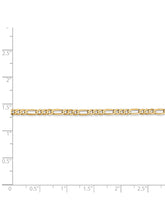 Load image into Gallery viewer, 14k Yellow Gold 2.75mm Flat Figaro Chain Necklace