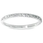 14K White Gold Round Diamond Eternity Band Ring (0.35 Ctw)