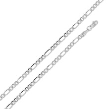 Load image into Gallery viewer, 925 Sterling Silver Figaro Chain 4mm 18 Inch