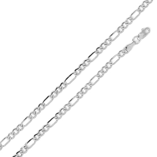 925 Sterling Silver Figaro Chain (4Mm)