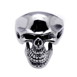 Men's Stainless Steel Large Skull Ring