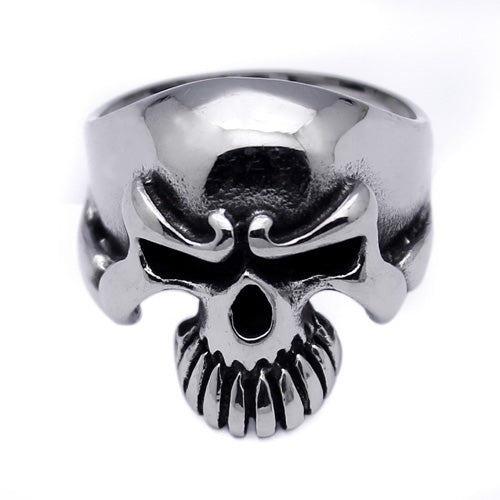 Men's Stainless Steel Large Skull Ring