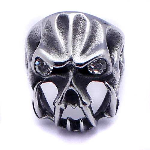 Men's Stainless Steel Monster Skull Ring