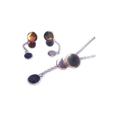 925 Sterling Silver Multicolor Rhodium Plated Graduated