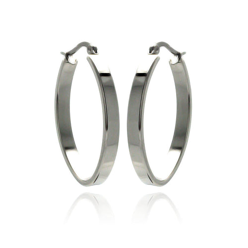 Stainless Steel Simple Hoop Earring
