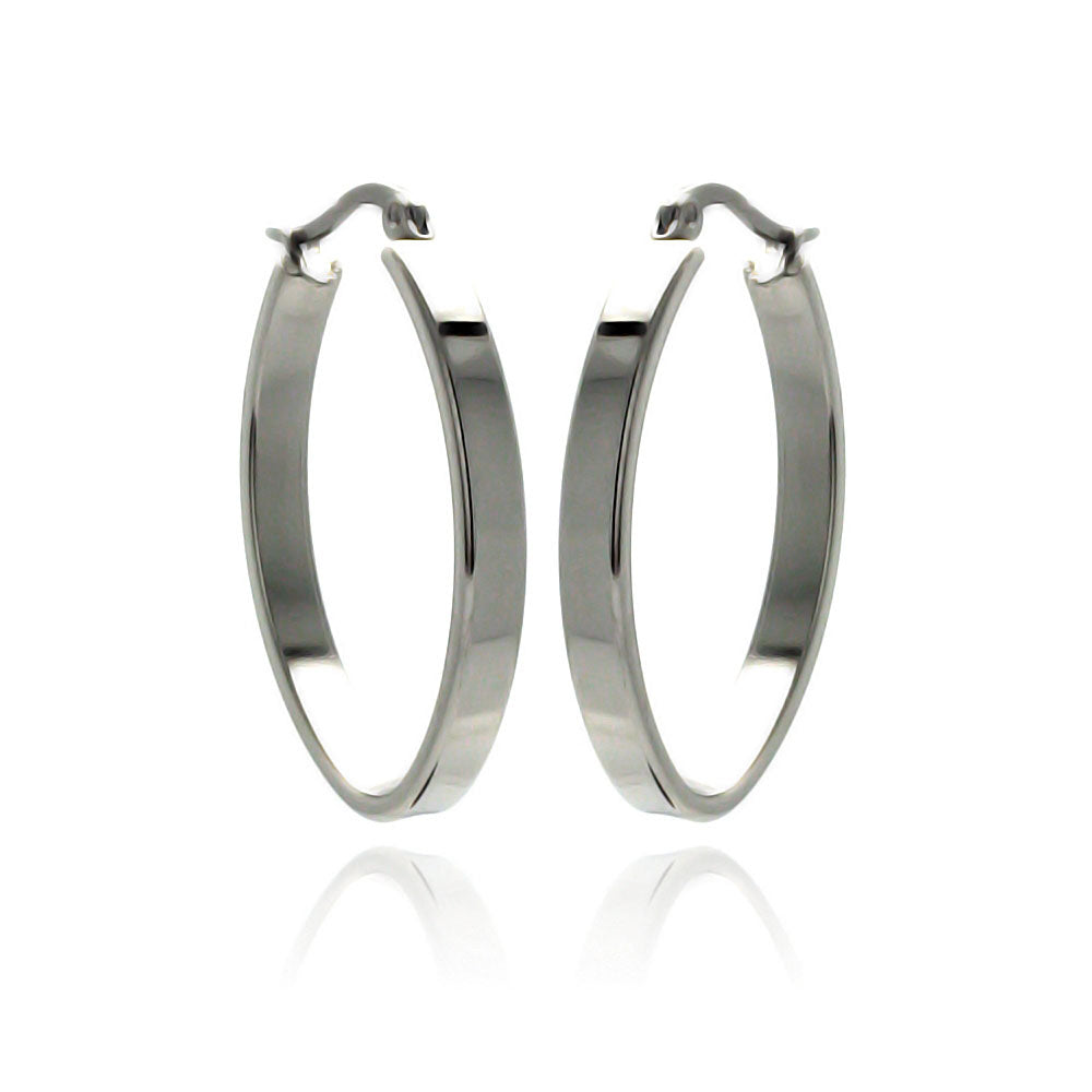 Stainless Steel Simple Hoop Earring