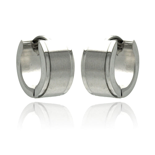 Stainless Steel Plain Small Hoop Earring