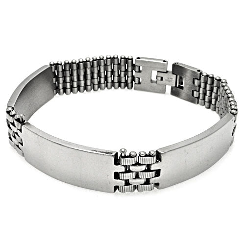 Stainless Steel Biker Style Bracelet