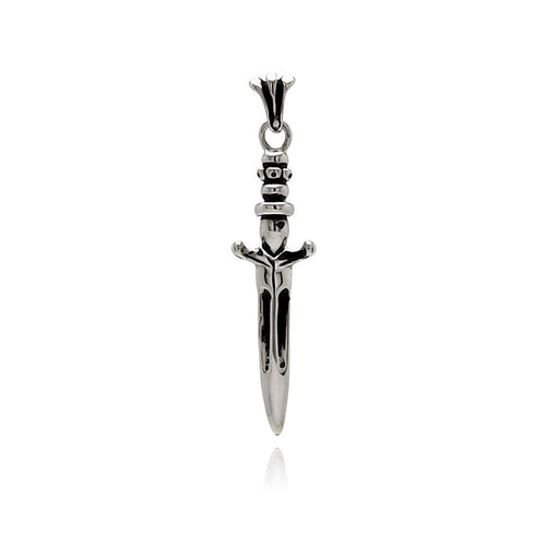 Stainless Steel Dagger Charm Pendant-men