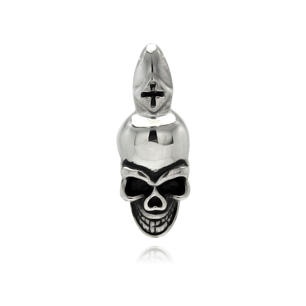 Stainless Steel Skull Head Charm Pendant