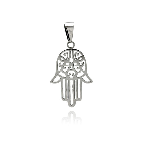 Stainless Steel Hamsa Charm Pendant