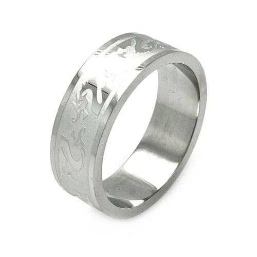 Men's Stainless Steel Dragon Design Ring