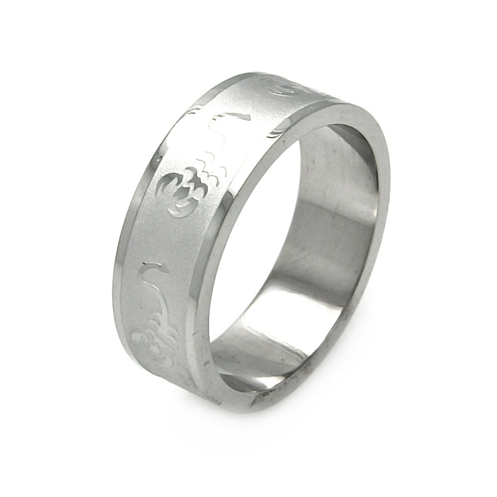 Men's Stainless Steel Scorpion Design Ring
