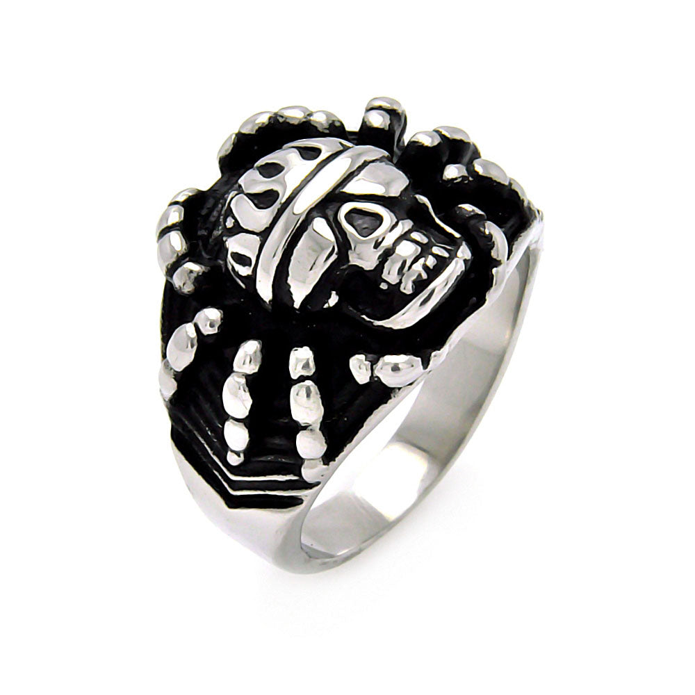 Men's Stainless Steel Spider Skull Ring