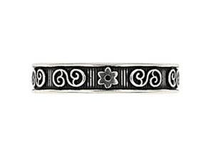 925 Sterling Silver  Celtic And Floral Adjustable Toe Ring