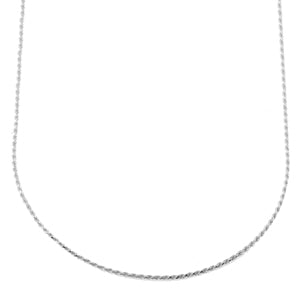 Sterling Silver Rope Necklace Italy (20