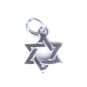 .925 Sterling Silver Star of David Pendant with Box Chain