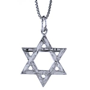 Sterling Silver Star of David Pendant with Chain