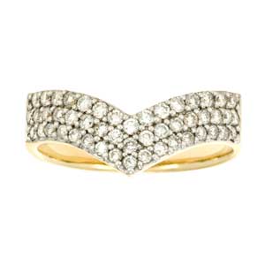 14K Yellow Gold Diamond 