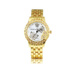Exquisite Luxury Women Man Diamondtterfly Quartz Watch Wrist Watch