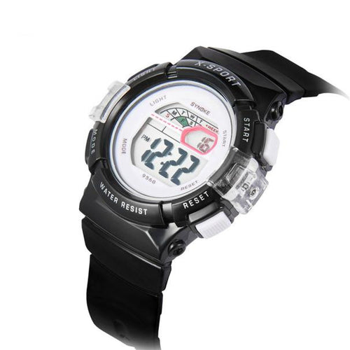 SYNOKE Waterproof Children Boys Girl Digital LED Sports With Date Wrist Watch