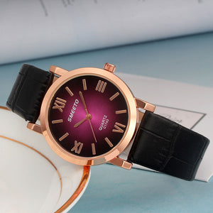 Women Fashion Luxury Leather Analog Quartz Vogue Watches