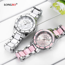 Load image into Gallery viewer, LONGBO Brand Fashion Watch Women Luxury Ceramic And Alloy Bracelet  Wristwatch