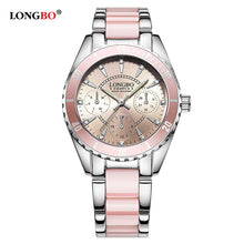 Load image into Gallery viewer, LONGBO Brand Fashion Watch Women Luxury Ceramic And Alloy Bracelet  Wristwatch