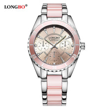 Load image into Gallery viewer, LONGBO Brand Fashion Watch Women Luxury Ceramic And Alloy Bracelet  Wristwatch