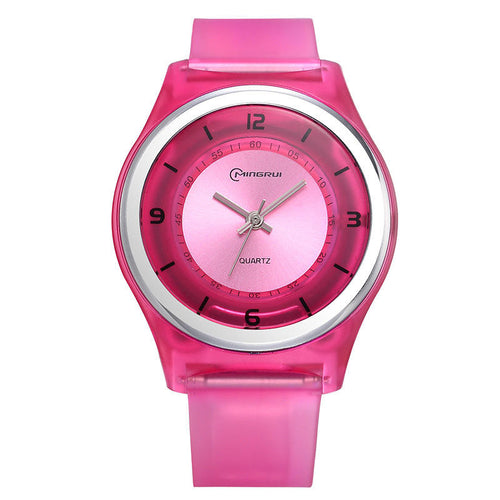 Children Waterproof Silicone Strap Watch Kids Fashion Cute Watch Students Girl Watch