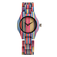 Load image into Gallery viewer, Fashion Wood Strap Men Women Quartz Watch Luxury Wooden Watches-Colorful